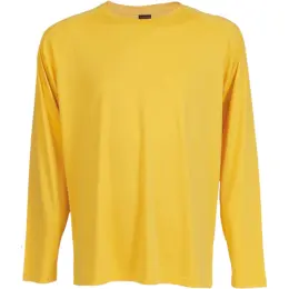 135g Long Sleeve Polyester T-Shirt Yellow